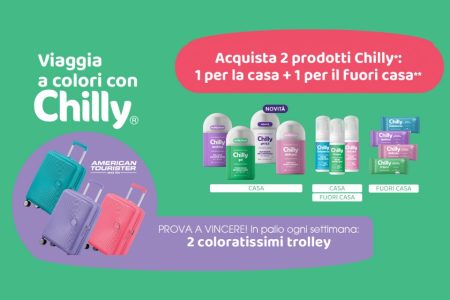 Concorso ”Viaggia A Colori Con Chilly”: Come vincere dei trolley