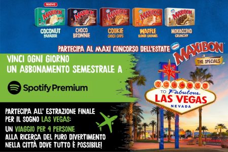 Concorso ”Vinci Il Divertimento Con Maxibon”: In palio Spotify Premium e Las Vegas
