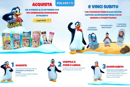 Concorso ”Vinci Con I Polaretti”: In palio 3 premi e un viaggio a Polarettilandia