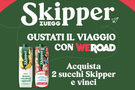 Concorso ”SKIPPER Gustati Il Viaggio”: Come vincere T shirt, voucher da 200 euro e viaggi WeRoad