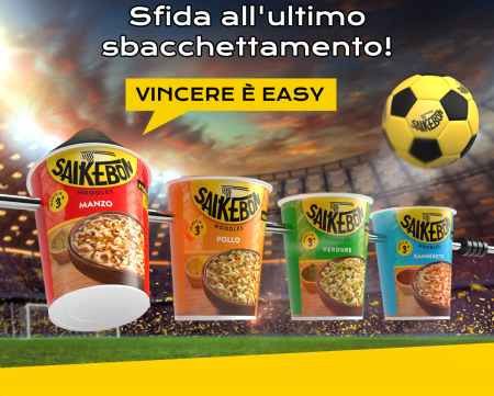 Concorso Saikebon ”Vincere è Easy”: In palio palloni e un Calcio Balilla Saikebon